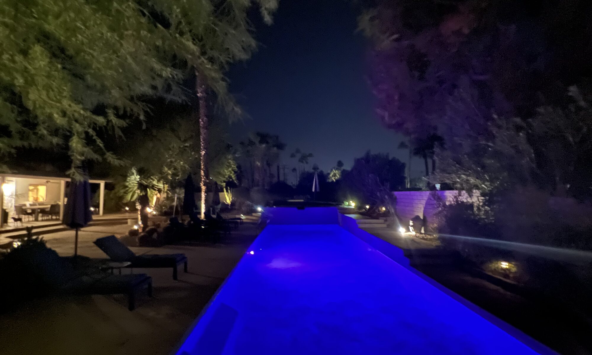 Pool at night