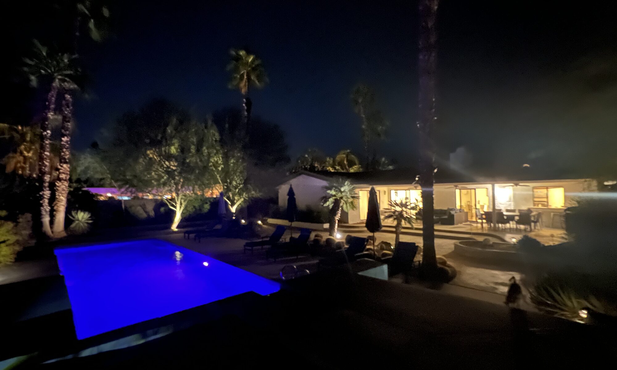 Pool at night